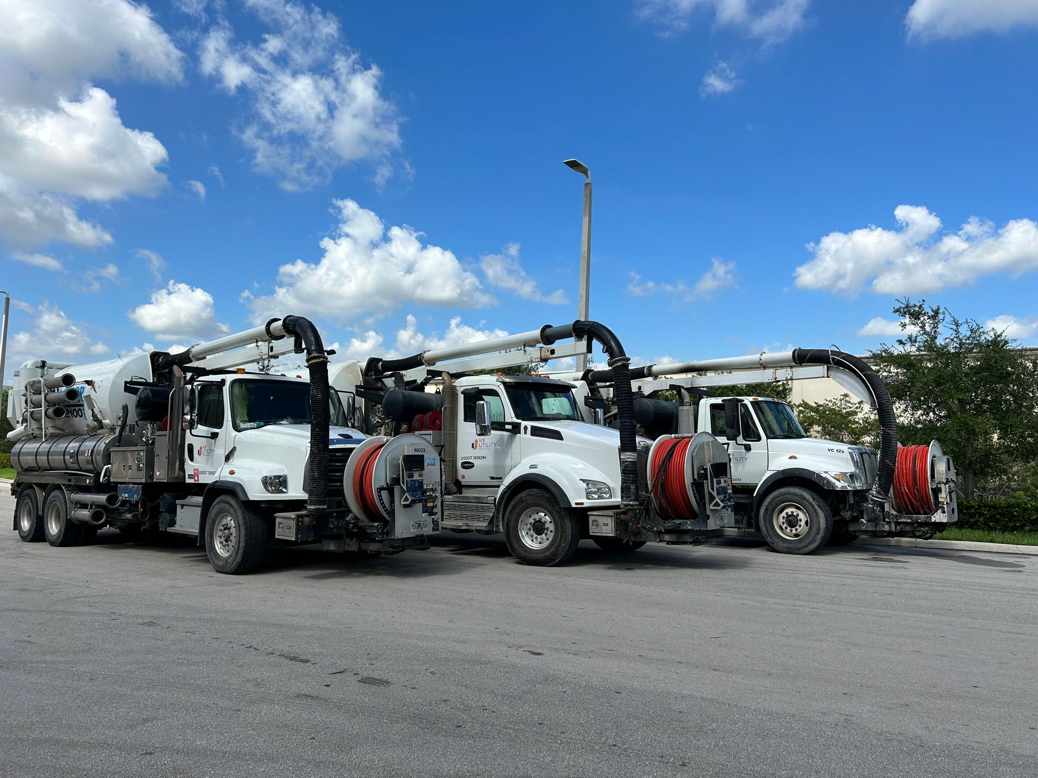 Storm drain cleaning service clearing a catch basin in Miami Florida
