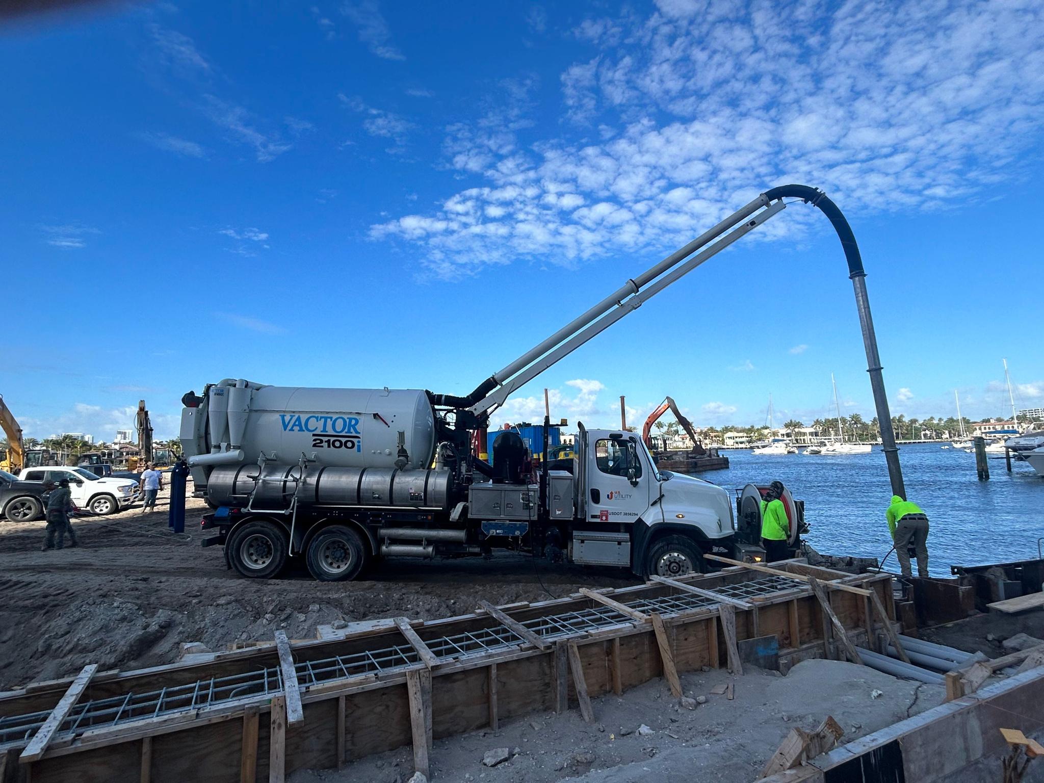 Lift station wet well cleaning service in South Florida